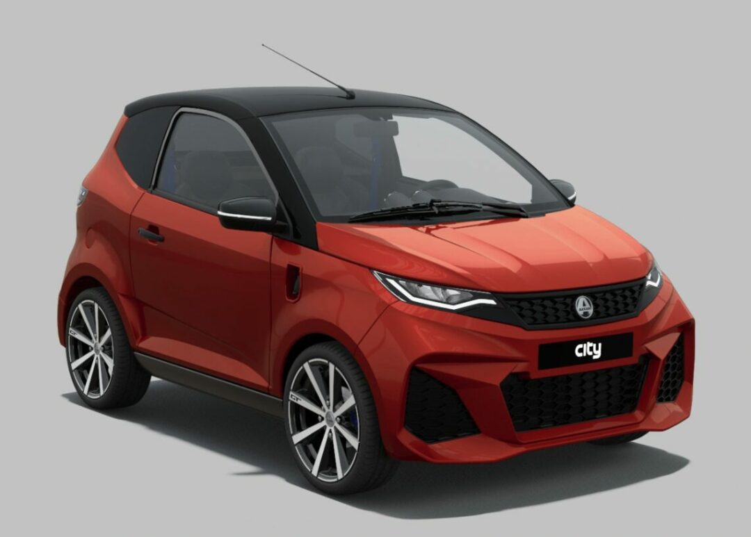 AIXAM E CITY GTO ROUGE NACRÉ