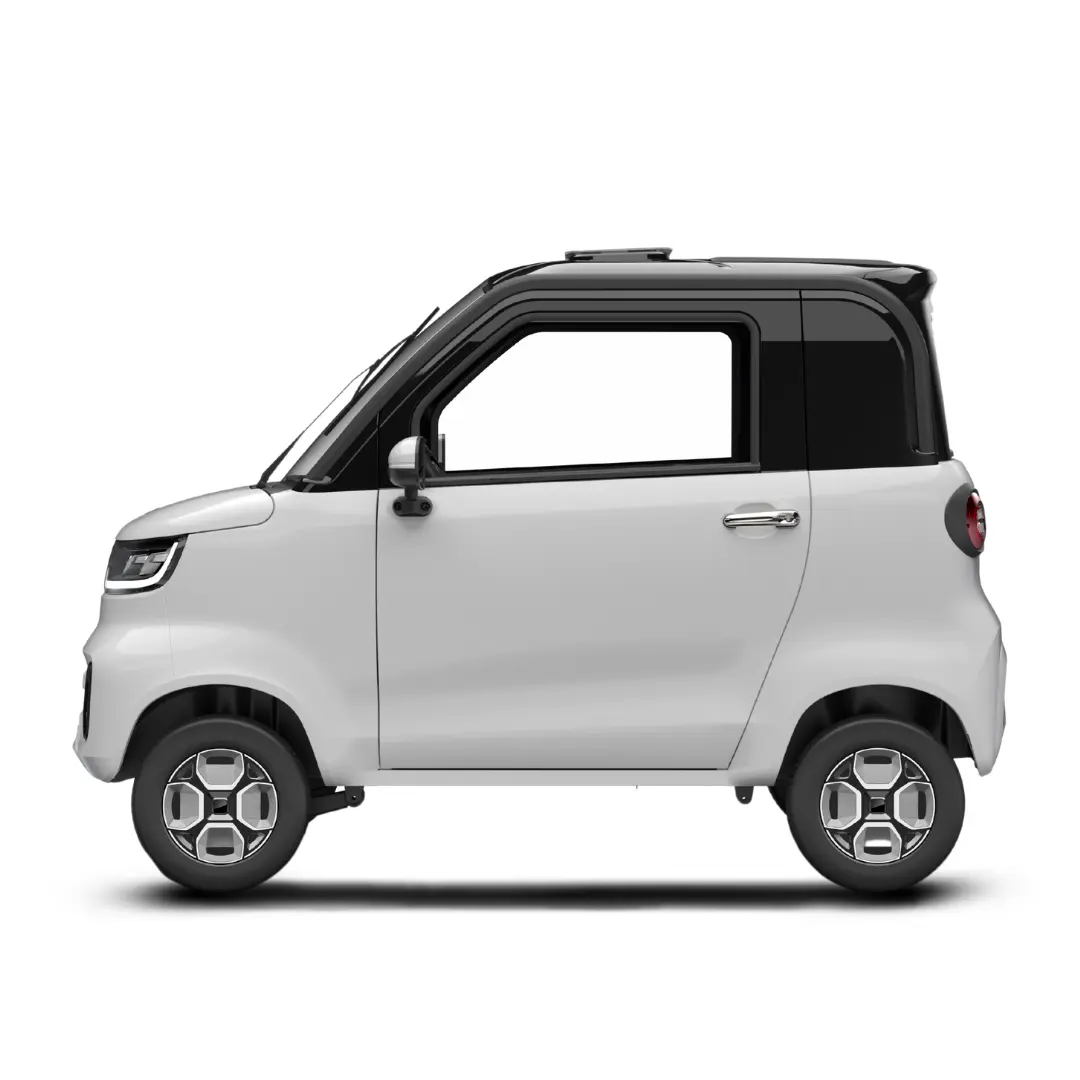 Location NIU MM500 – voiture sans permis électrique en Île-de-France – vue de profil, blanche