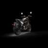 VMOTO TC Noir, vue trois quarts arrière gauche