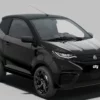 AIXAM e-City Sport noire – voiture sans permis électrique Aixam occasion 0 km – vue de trois quarts avant
