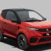 AIXAM e-City Sport rouge – voiture sans permis électrique occasion 0 km – vue de trois quarts avant