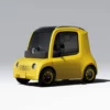 ASTRAUX AL7 – voiture électrique permis B1 – vue de profil, jaune