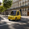 ASTRAUX AL7 – voiture électrique permis B1 – jaune dans une avenue parisienne