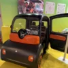 ASTRAUX AL7 – voiture électrique permis B1 – intérieur, portes ouvertes