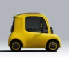 ASTRAUX AL7 – voiture électrique permis B1 – vue de profil jaune, autre angle