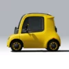 ASTRAUX AL7 – voiture électrique permis B1 – vue de trois quarts avant jaune, autre angle