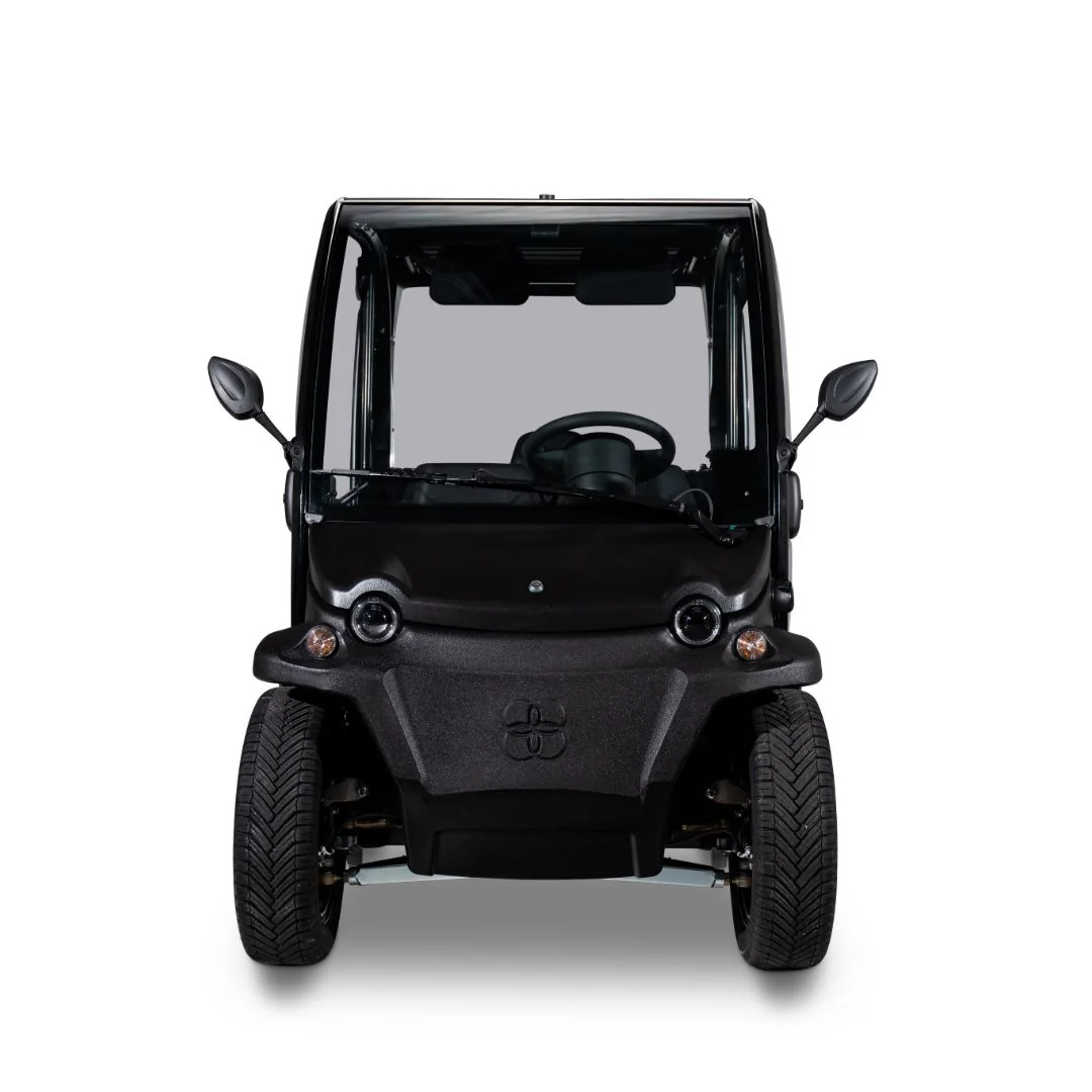Biro Big noire occasion 2019 2 300 km – voiture sans permis électrique – vue de face