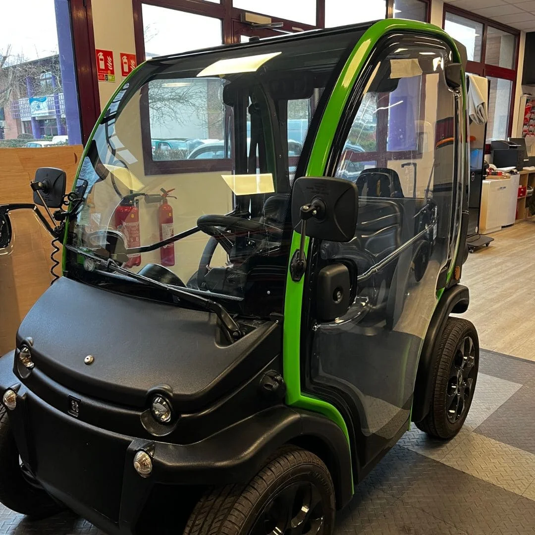 BIRO Big verte occasion 2019 – voiture sans permis électrique – vue de face