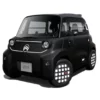 Citroën Ami noire – voiture sans permis électrique – vue de trois quarts avant