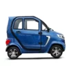 IMF Industrie E-Pauline bleue – voiture sans permis électrique – vue de trois quarts avant