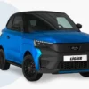 LIGIER JS50 ULTIMATE bleue – voiture sans permis Ligier – vue de trois quarts avant