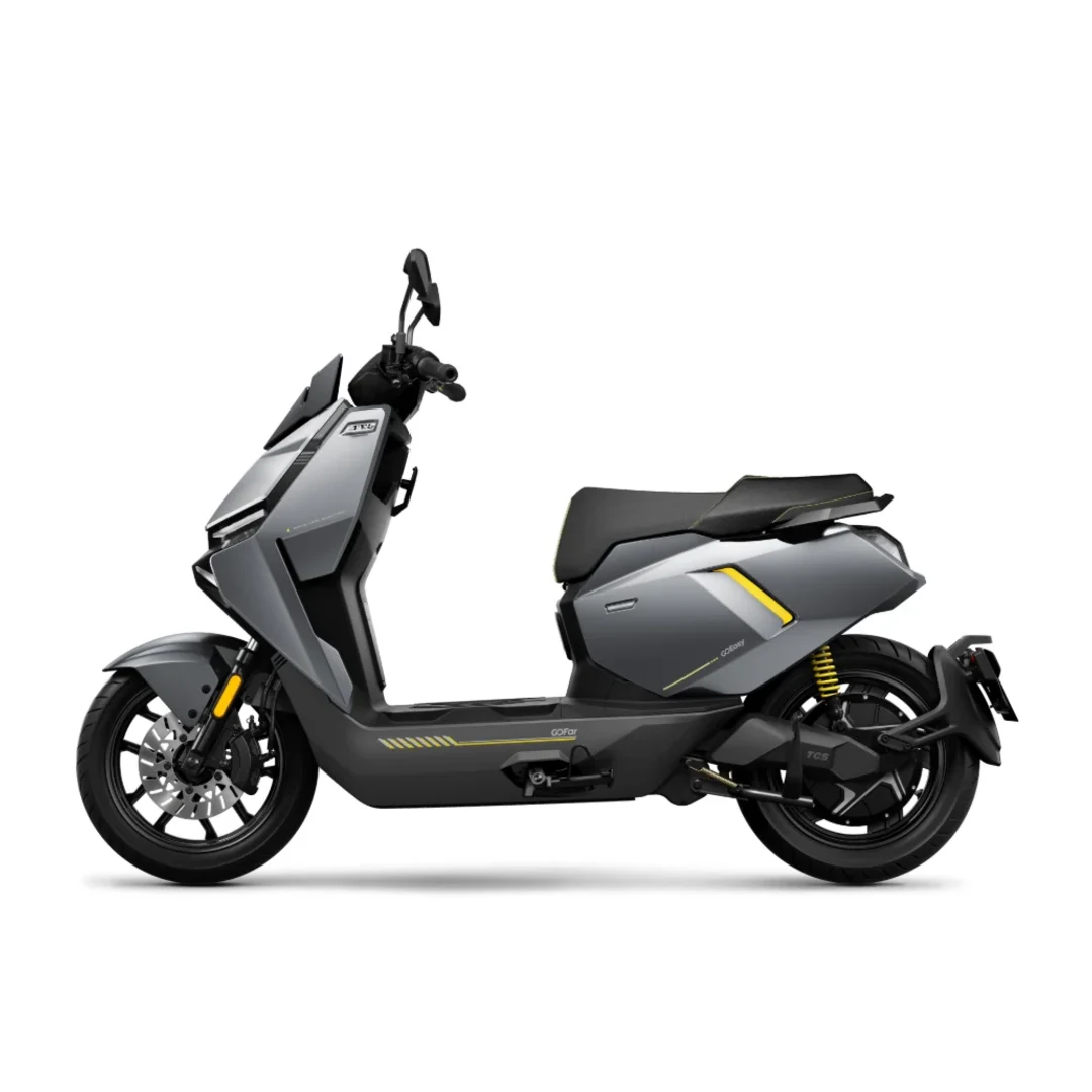 NIU FQiX 300 – scooter électrique 125 cm3 – vue de trois quarts avant, gris