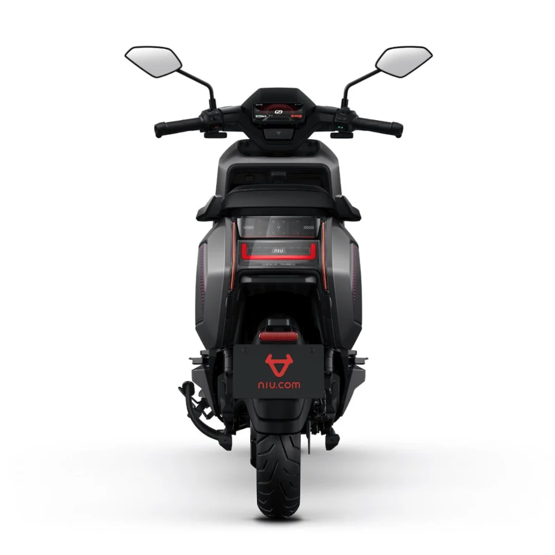 NIU NQiX 500 gris – scooter électrique 125 cm3 – vue arrière