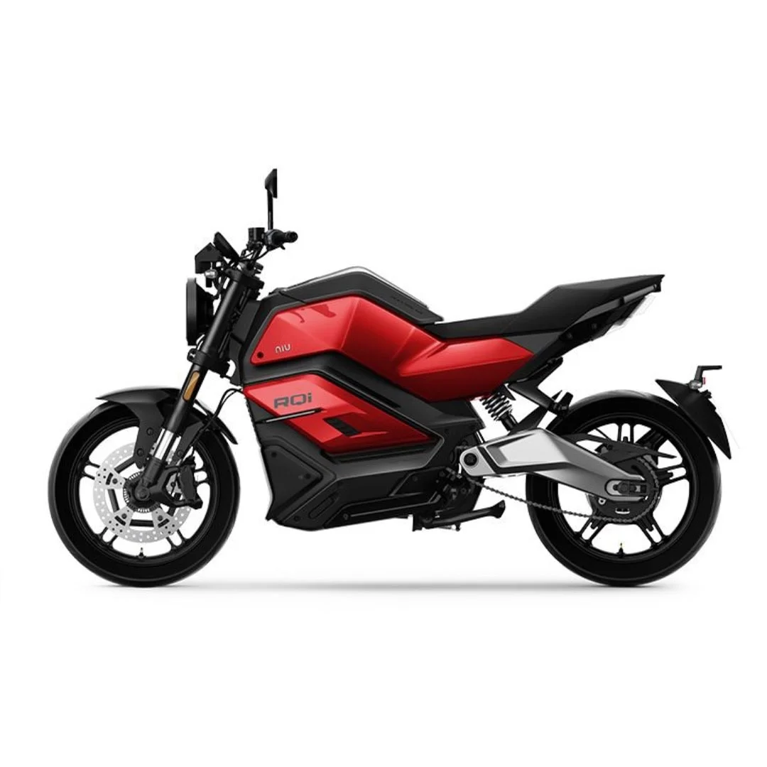 NIU RQi Sport – moto électrique 125 cm3 – vue de profil, noir