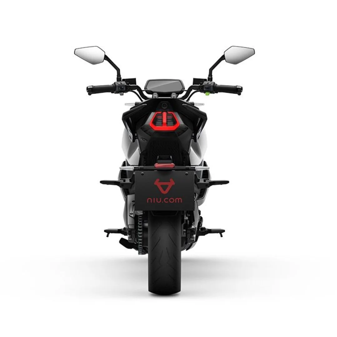 NIU RQi Sport – moto électrique 125 cm3 – vue arrière, gris
