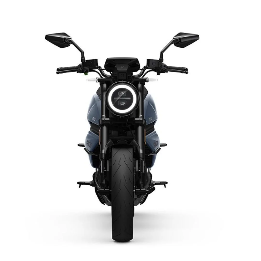 NIU RQi Sport – moto électrique 125 cm3 – vue de face, noir
