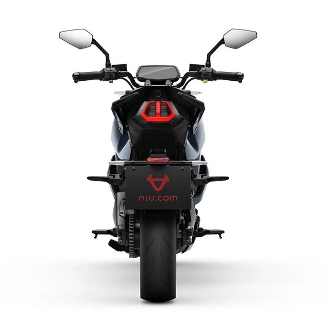 NIU RQi Sport – moto électrique 125 cm3 – vue arrière, noir