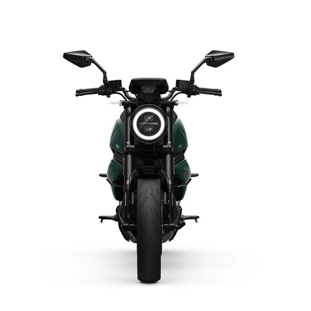 NIU RQi Sport – moto électrique 125 cm3 – vue de face, vert