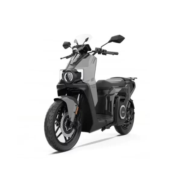 SILENCE S02 50cc – scooter électrique 50 cm3 – vue de trois quarts avant, noir