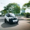 SILENCE S04 85 km/h occasion 2025 43 km – voiture électrique permis B1 – en ville, vue de face