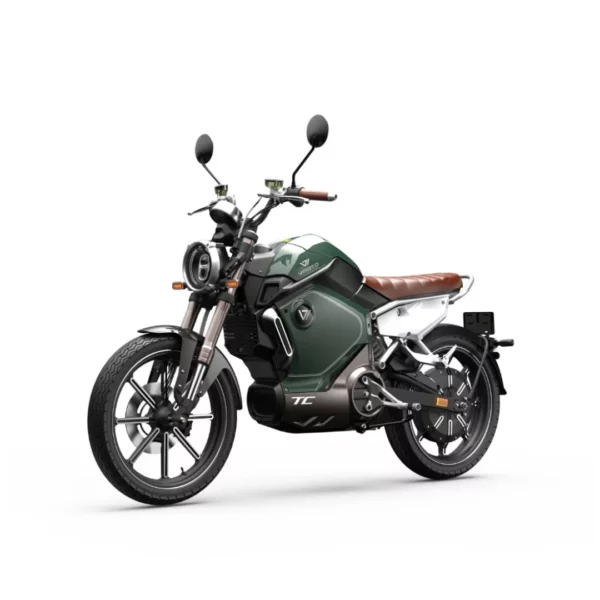 VMOTO TC 50cc – moto électrique 50 cm3 style café racer – vue de trois quarts avant