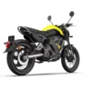 VMOTO TC Max 125cc – moto électrique 125 cm3 – vue de trois quarts arrière, jaune