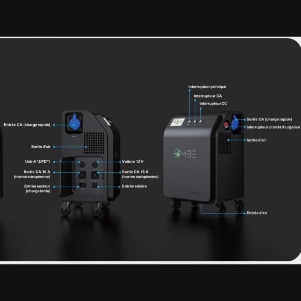 MBE - E-Ecovolt GO 7 kWh – connectique et commandes