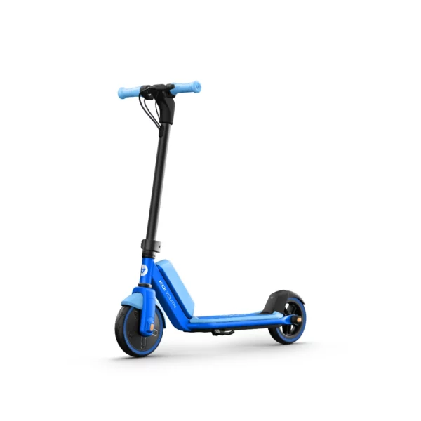 NIU - KQi Youth – bleue, vue 3/4 avant